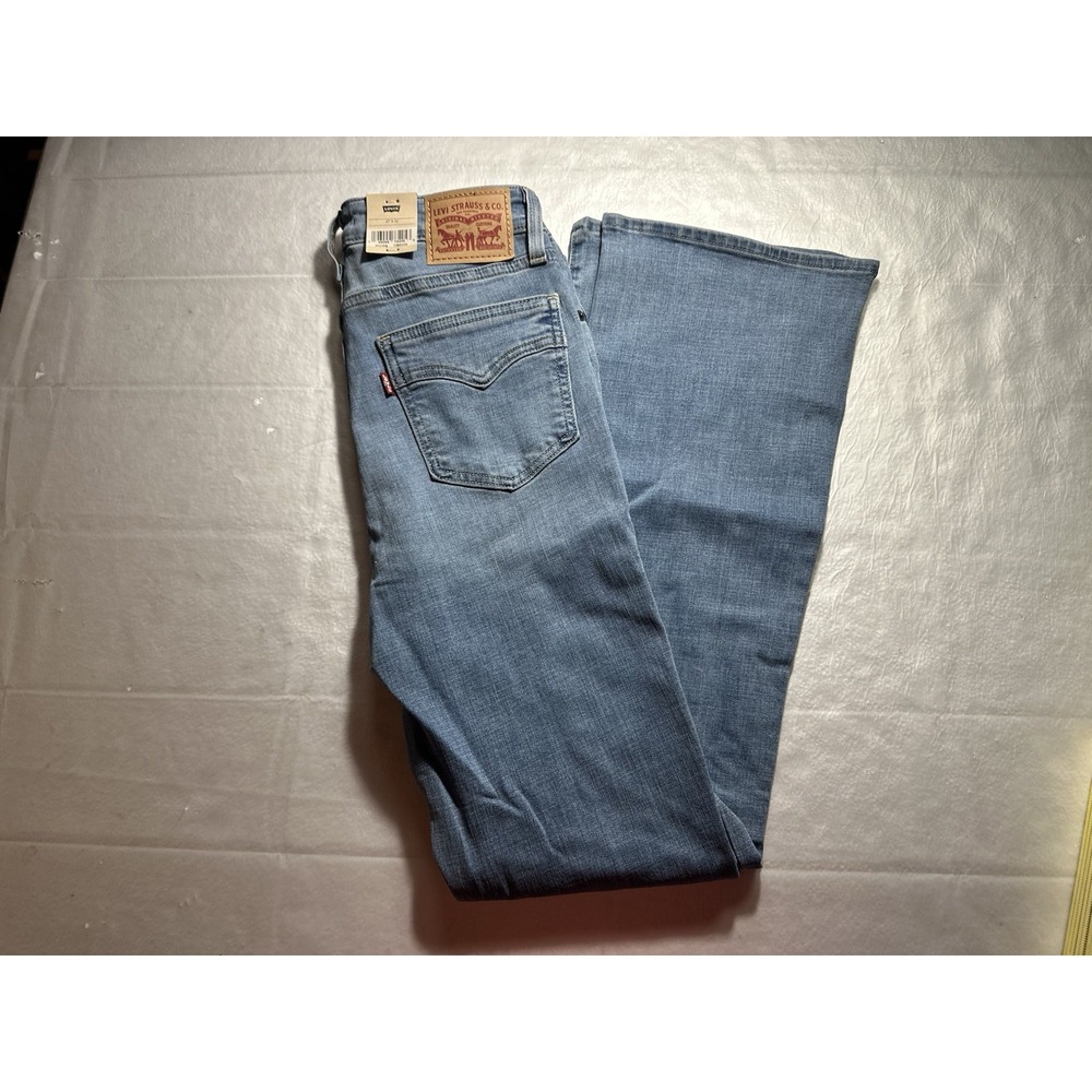Levi's 725 High Rise Bootcut Jeans Womens 27x32 Blue Stretch Denim NWT